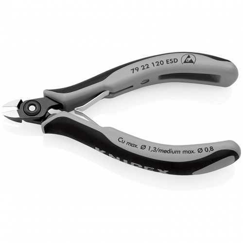 Precyzyjne szczypce boczne ESD KNIPEX 79 22 120 ESD