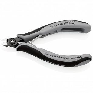 Precyzyjne szczypce boczne ESD KNIPEX 79 22 120 ESD