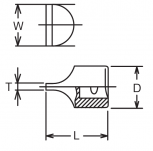Nasadka trzpieniowa płaska 33.5 KOKEN - 2