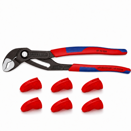 Zestaw szczypce Cobra 87 02 250 + nakładki ochronne 87 09 250 V01 KNIPEX 145303
