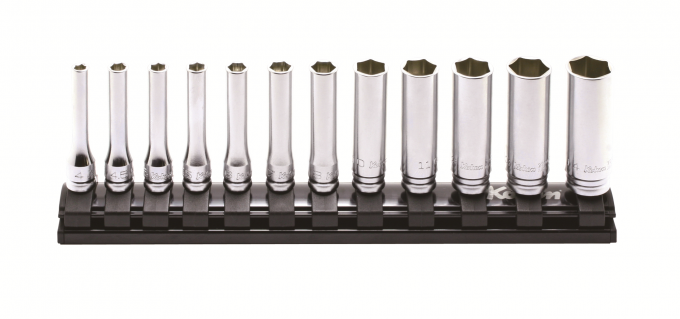 Zestaw nasadek długich 6-kątnych 12szt. KOKEN