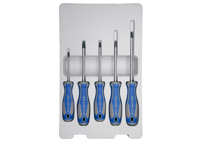 Zestaw wkrętaków śrubokrętów 5 cz. torx T15, T20, T25, T27, T30 KING TONY 30315PR