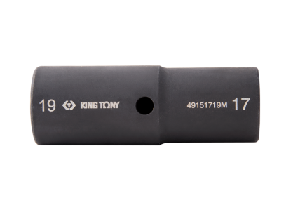 Nasadka udarowa dwustronna 1/2" 21mm / 23mm x 77mm, 6-kąt KING TONY 49152123M