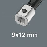 Klucz płaski wtykowy 10x39.0 mm z mocowaniem 9x12mm WERA - 2