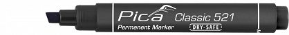 Marker permanentny ścięty czarny PICA 521/46