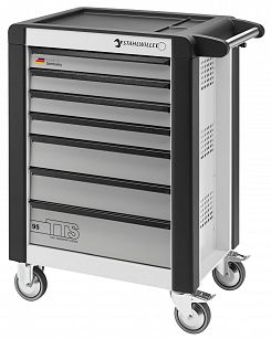 Wózek warsztatowy TTS 7-szufl.biały z Nakładkami, 1021x823x 497 mm; max obciążenie: 30kg na szufladę; 750 kg na Wózek 95/7 W STAHLWILLE 81200019