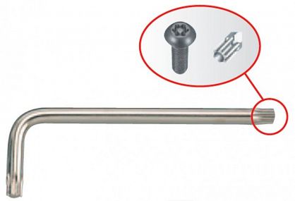 Imbus extra długi torx z otworem T40 x 182mm KING TONY 112740R