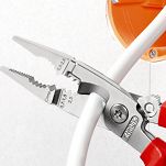 Szczypce dla elektryka, izolowane ułatwiają pracę w elektroinstalacji 6W1 KNIPEX 13 96 200 - 2