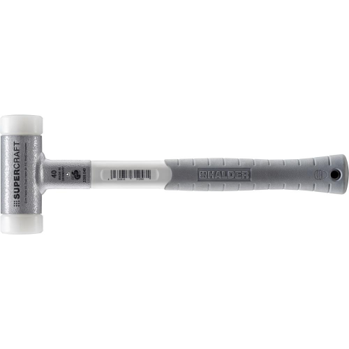 Młotek z miękkim bijakiem SUPERCRAFT, 40mm bezodrzutowy z rękojeścią 3-komponentową HALDER 3399.040