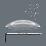 Imbus długi z kulką chromowany 12,0 mm WERA 05022067001 - 6