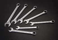 Klucz płasko-oczkowy SLIMLINE 14mm, dł. 185mm KING TONY 1062-14 - 3