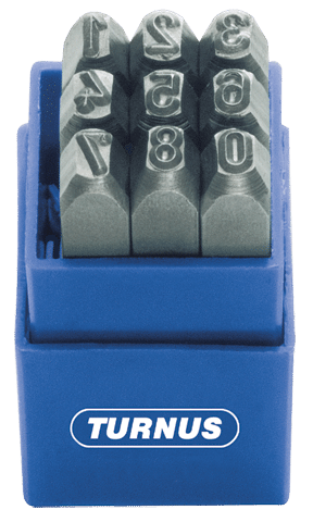 Numeratory zestaw znaczników cyfrowych niezwykle wytrzymałych 10,0 mm TURNUS 330-510