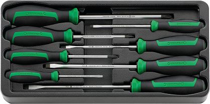 Zestaw ABS 1/3 Wkrętaków płaskich i krzyżowych, 8-Częściowy ES 4620/4630/8 STAHLWILLE 96838237
