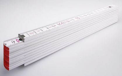 Miara składana drewniana 2m biała TYP 700 STABILA 01334