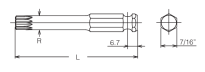 Bit udarowy dwunastokątny M14 x 75mm XZN KOKEN - 2