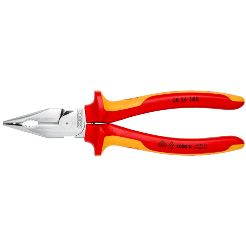 Szczypce uniwersalne zwężane szczęki VDE KNIPEX 08 26 185