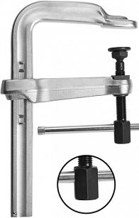 Ścisk śrubowy ślusarski 500/200mm stalowy wzmocniony STBS BESSEY STBS50
