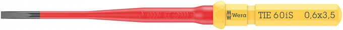 Wymienny trzpień izolowany VDE płaski 60 iS 0,6 x 3,5 WERA 05006506001