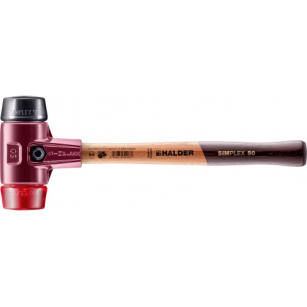 Młotek z miękkim bijakiem SIMPLEX, obuch gumowy/ z tworzywa sztucznego 50mm HALDER 3026.050