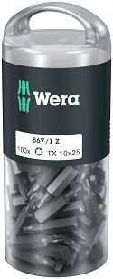 Bity TX 10x25mm - 100 szt TORX DIY WERA 05072446001