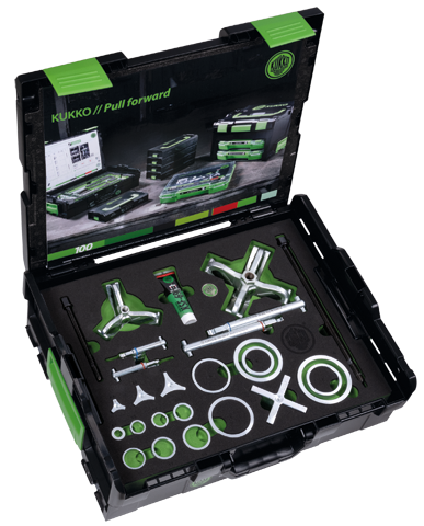 Zestawy ściągania do łożysk kulkowych 10-100mm PULLPO KUKKO K-70-C