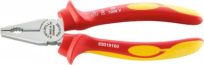 Szczypce uniwersalne izolowane VDE1000V L=200mm; chromowane 6501 8 200 VDE- STAHLWILLE 65018200
