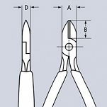 Szczypce Tnące Boczne ze sprężyną KNIPEX 76 12 125 - 2