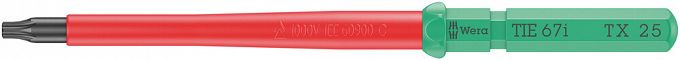 Wymienny trzpień izolowany VDE 67 i TORX 25 WERA 05006537001