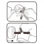 Ściągacz koła zamachowego do motocykli 6 w 1 KING TONY 9XAH1 - 2