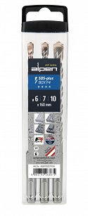 Zestaw wierteł widiowych do betonu, F4 Forte ALPEN 0081700571100