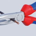 Szczypce chwytające dla elektryka tnące półokrągłe (wydłużone typu „bociani dziób”) KNIPEX 26 26 200 - 4