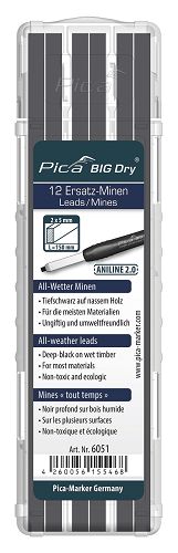 Wkłady ANILINE 2.0 do ołówka PICA 6060 do oznaczeń na mokrym drewnie PICA 6051