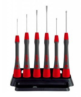 Wkrętak śrubokręt precyzyjny zestaw PicoFinish® Płaski, Phillips, 6-cz. z uchwytem 42990 WIHA