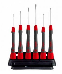 Wkrętak śrubokręt precyzyjny zestaw PicoFinish® Płaski, Phillips, 6-cz. z uchwytem 42990 WIHA