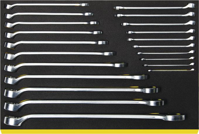 Zestaw TCS 3/3 Kluczy płasko-oczkowych, długich, 6-36mm, 21-el. TCS 14/21, 6-36MM STAHLWILLE 96838771