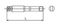 Adapter z pinem 1/4