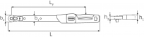 Klucz dynamometryczny MANOSKOP® z wbudowaną grzechotką QuickRelease nr 730NR / 20QR FK  40-200 Nm  STAHLWILLE 96502120 - 2