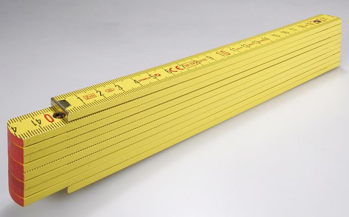Miara składana drewniana 2m jasnożółta TYP 700 STABILA 01304