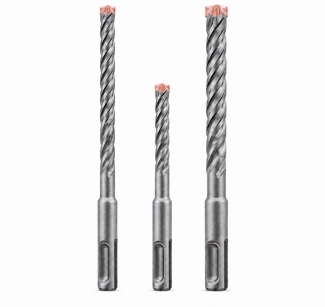 Zestaw wiertła udarowe SDS-Plus do betonu 6x110mm, 8x160, 10x160mm FORCE X 3szt. ALPEN 145537
