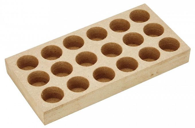 Drewniana podstawka do tulei zaciskowa ER20, 12 otworów FORTIS 4317784721028