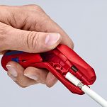 Uniwersalne narzędzie do ściągania izolacji dla leworęcznych ErgoStrip® KNIPEX 16 95 02 SB - 5