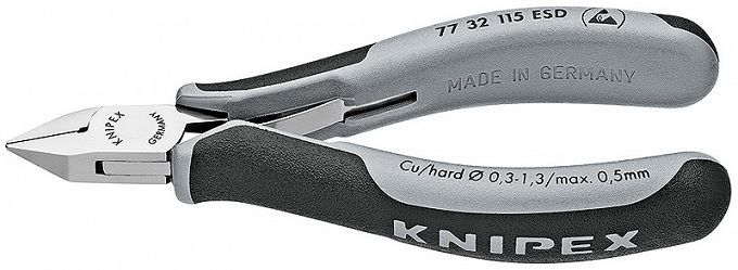 Szczypce Tnące dla Elektroników KNIPEX 77 32 115 ESD