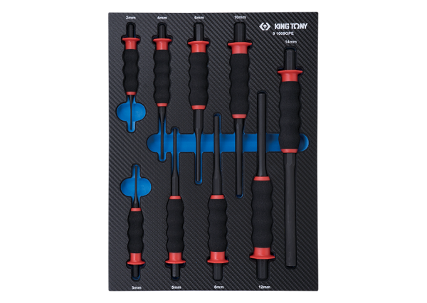 WYBIJAKÓW IGŁOWYCH Z UCHWYTEM GUMOWYM 2 - 14mm 9-1009GPE