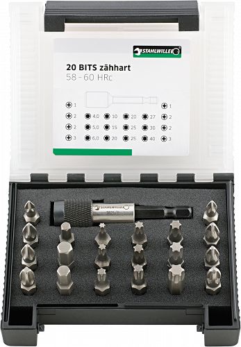 Zestaw końcówek typu BIT, 21-elementowy 1204/21-1 STAHLWILLE 96080121