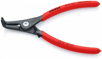 Szczypce precyzyjne do pierścieni osadczych Segera zewnętrznych 19-60 mm KNIPEX 49 41 A21