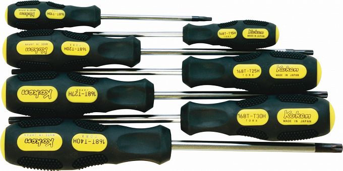 Zestaw wkrętaków TORX z otworem TH10-TH40 KOKEN