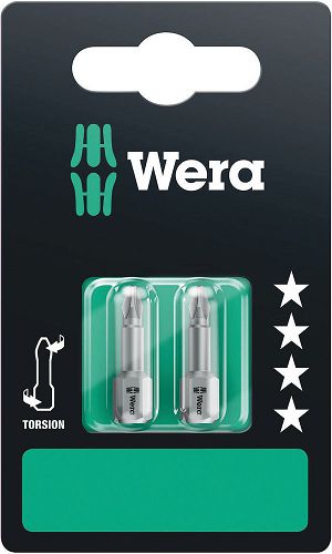 Bit PH 1, 2, 3 x 25mm (3sztuki na blistrze) WERA 05073326001