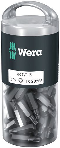 Bity TX 20x25mm - 100 szt TORX WERA 05072448001