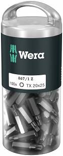 Bity TX 20x25mm - 100 szt TORX WERA 05072448001
