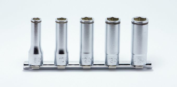 Zestaw nasadek 8mm-14mm sześciokątnych z funkcją przytrzymywania długich KOKEN